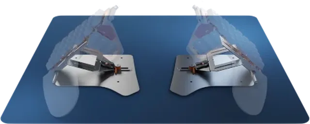 Platform (tenting system) for ZSA Moonlander splitted keyboard. Platform (tenting system) for ZSA Moonlander splitted keyboard.